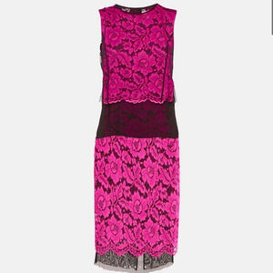 Sandro 2 Piece Blouse and Skrt Capsule Soir, Fuschia